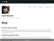 Tablet Screenshot of joshrussell.com